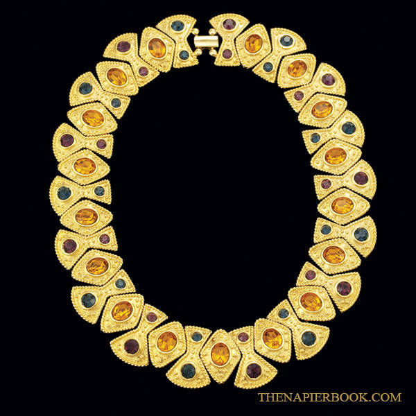 Napier Christmas Tree Brooch, Vintage 1950s 1960s Napier Clear and