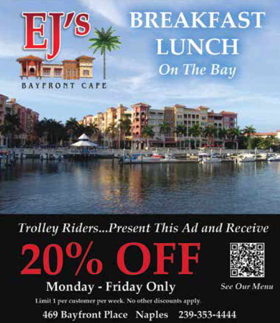 Map & Schedule Naples Trolley Tours HopOn HopOff Naples, FL