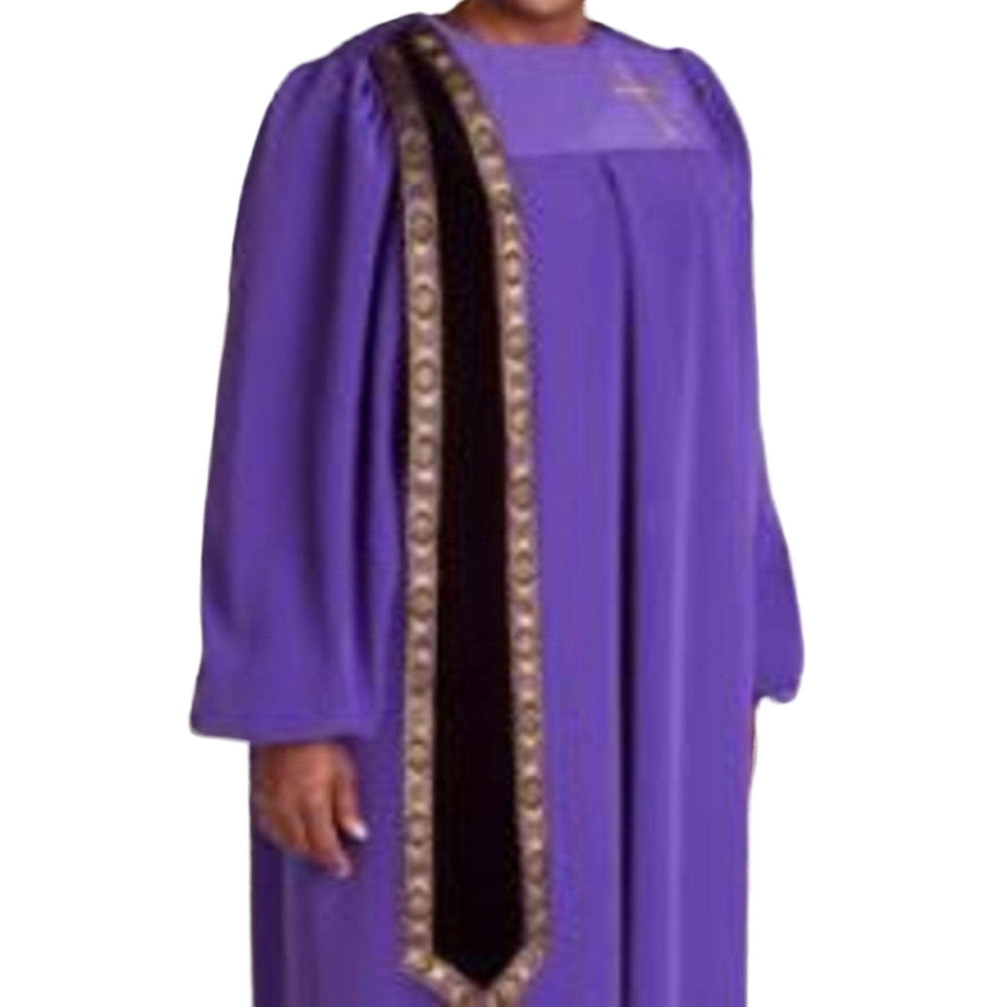 Women's Clergy Robe Evangelist Purple Peach skin