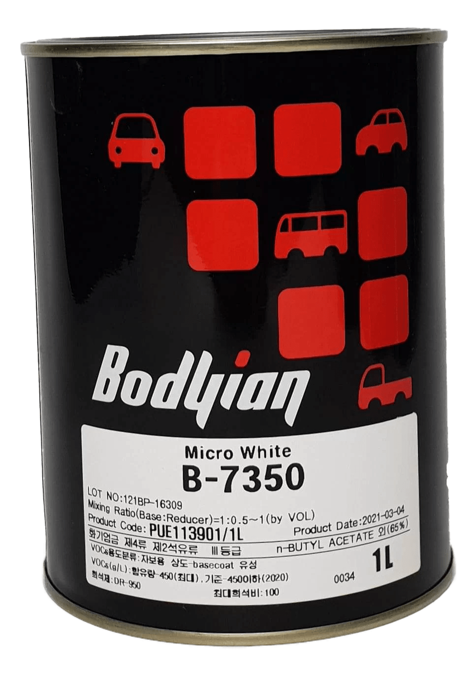 B7350 Micro White 1ltr Northern Auto Paint Supplies (NAPS)