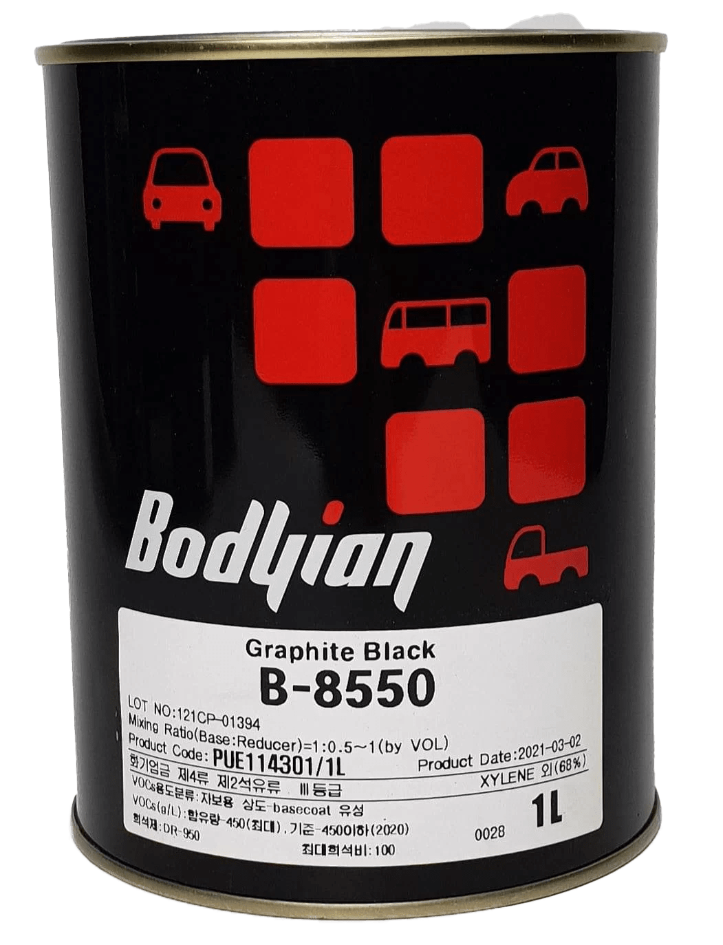 B8550 Graphite Black 1ltr Northern Auto Paint Supplies (NAPS)