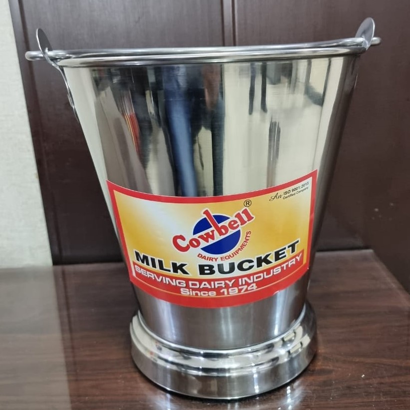 Stainless Steel Milk Bucket 07 Liter Cowbell