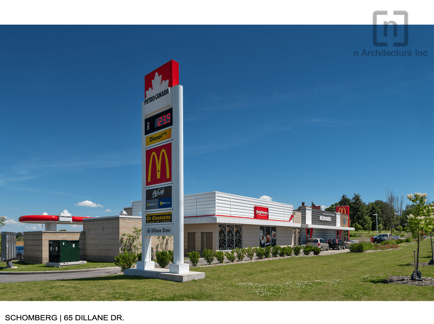 McDonald’s & PetroCanada Gas Station in Schomberg, Ontario by n