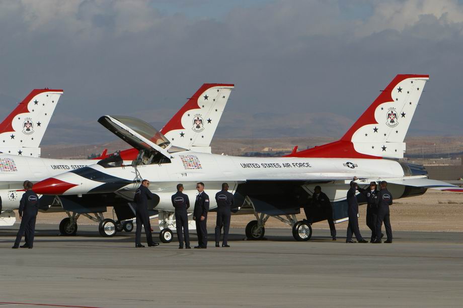 Nellis AFB open house F22 F18E