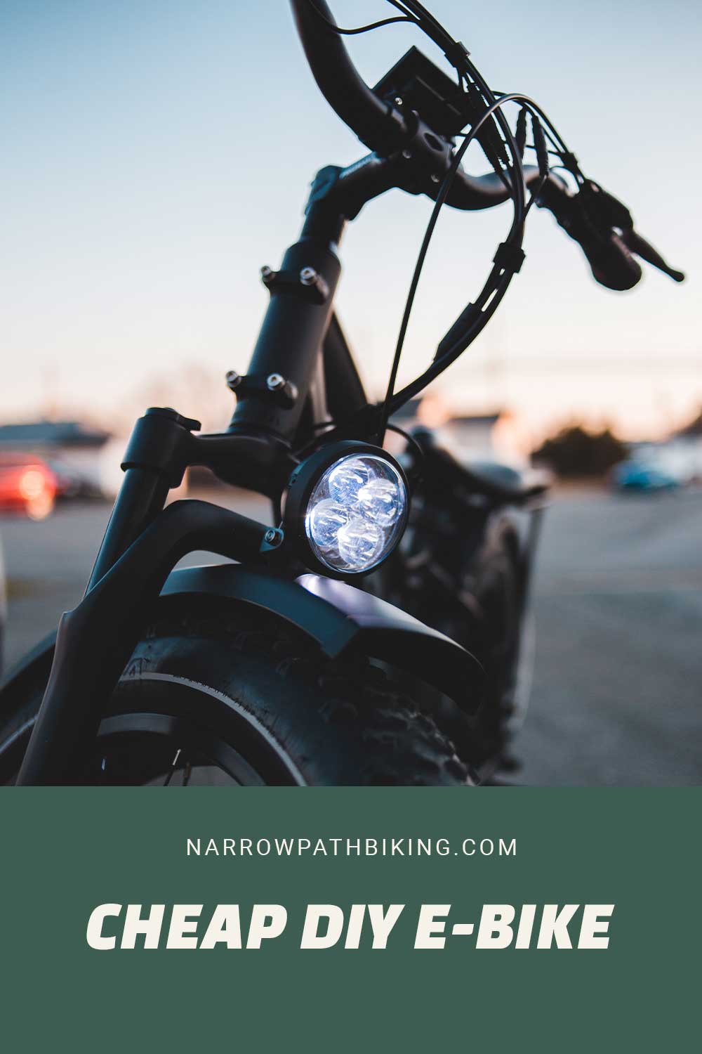 Cheap DIY EBike Narrow Path Biking