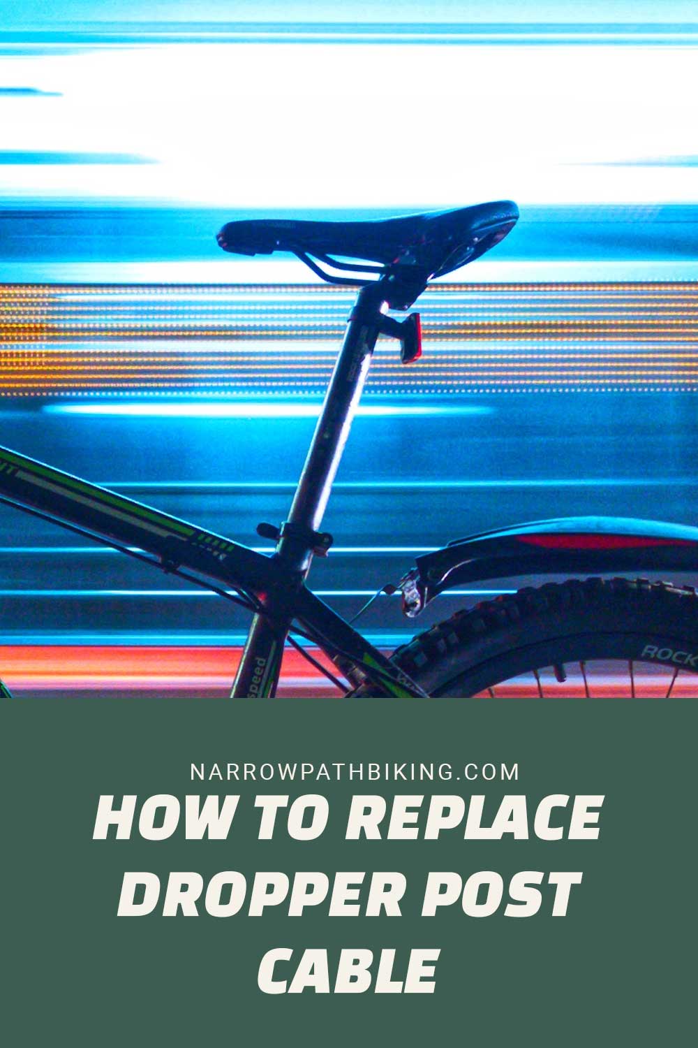 How to Replace Dropper Post Cable Narrow Path Biking