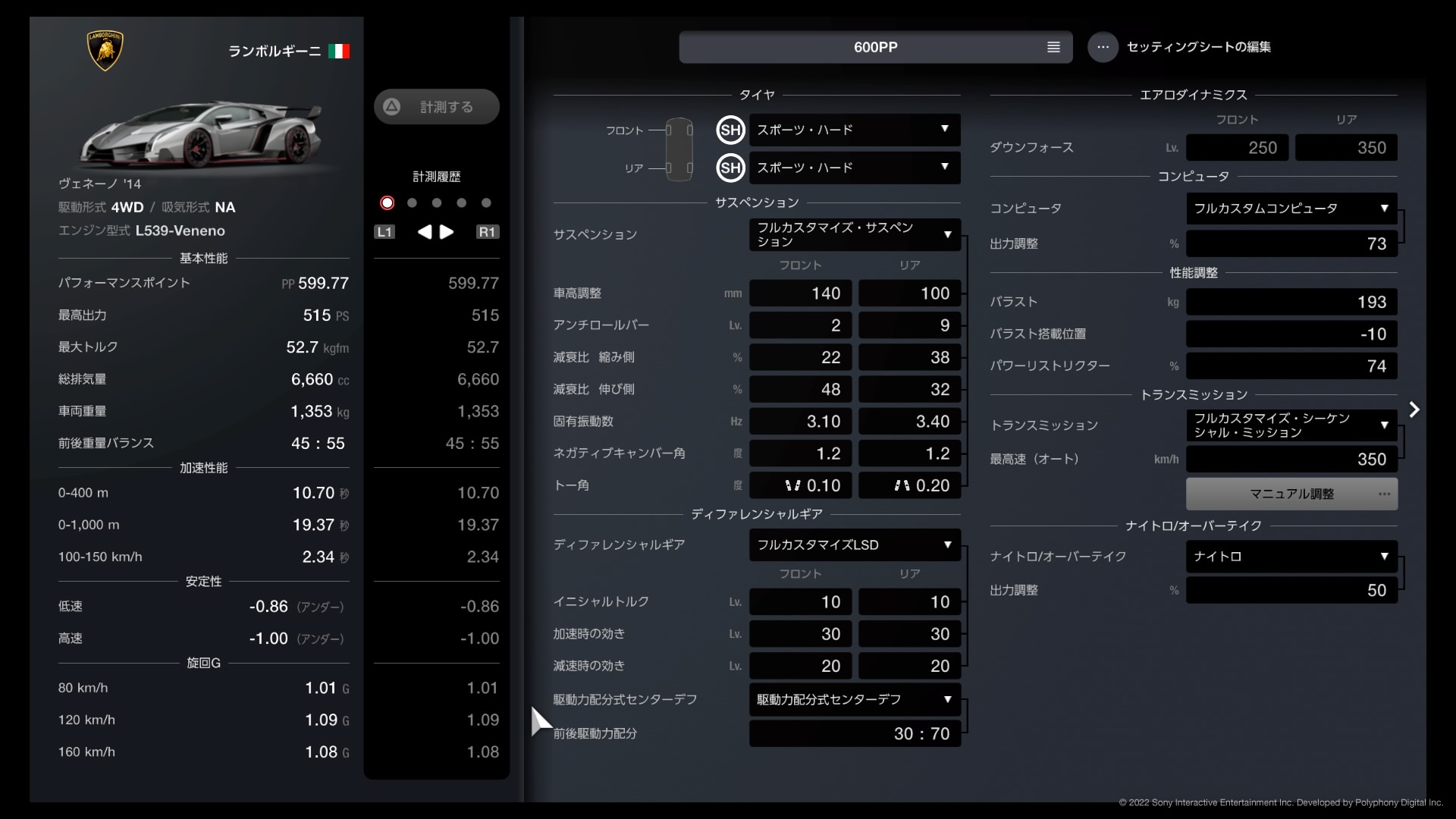 グランツーリスモ7カスタマイズチューニング方法