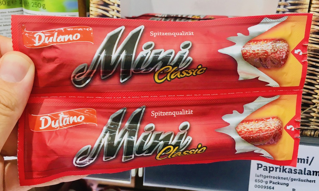 Lidl Dulano MiniSalami Classic das Süßigkeiten