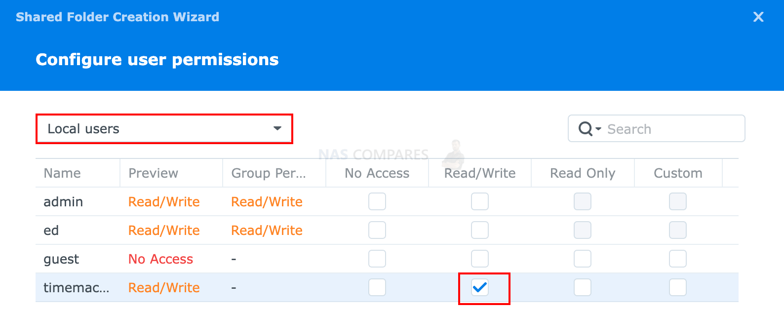 How to set up Time machine backup on Synology NAS NAS Compares