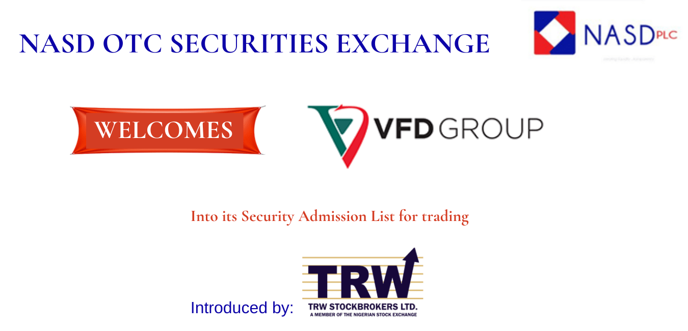 NASD VFD GROUP PLC TO TRADE NASD