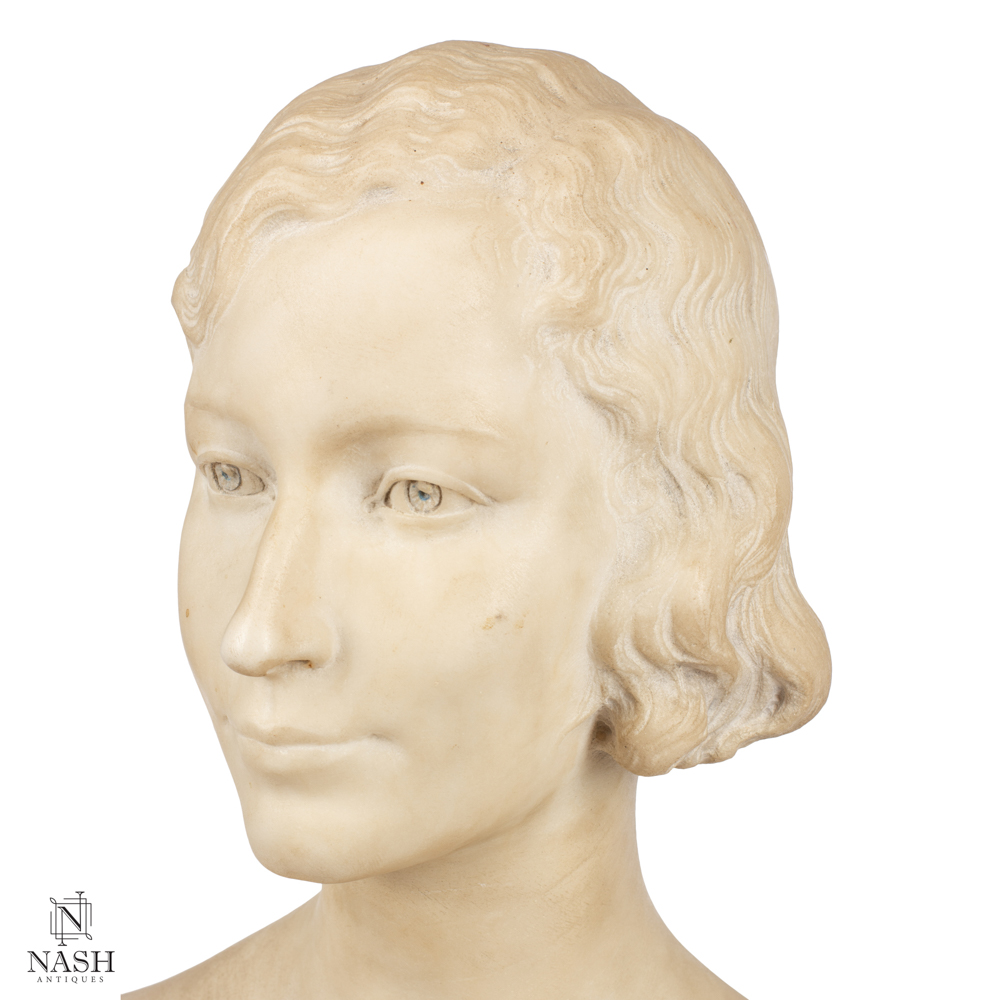 Body Half Marble Sculpture NashAntiques