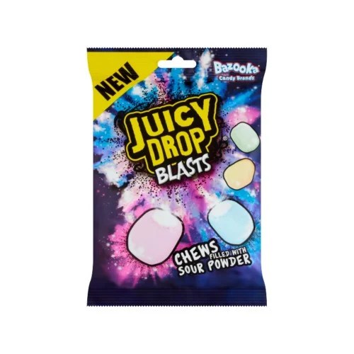 Juicy Drop Blasts Olvadós cukorka savanyú porral 120g Nashi Box