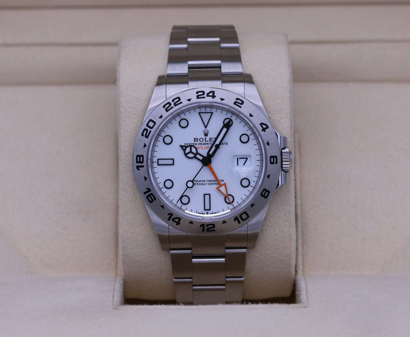 Rolex Explorer II 226570 White Dial 42mm Stainless 2021 Box and Papers Nashville Watch
