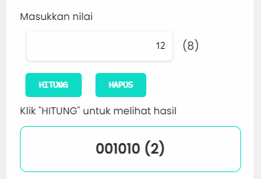 Oktal ke Biner | Kalkulator Konversi