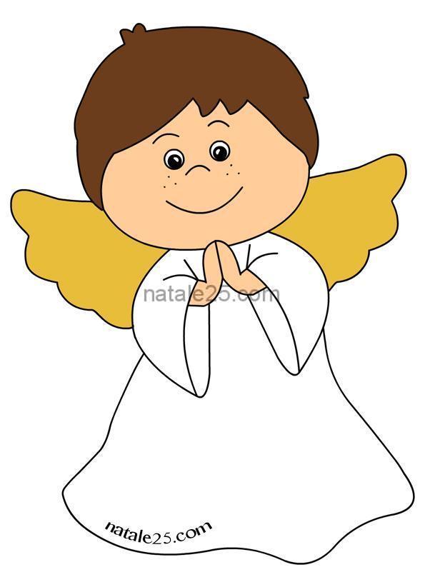 Angelo bambino Immagine a colori Natale 25