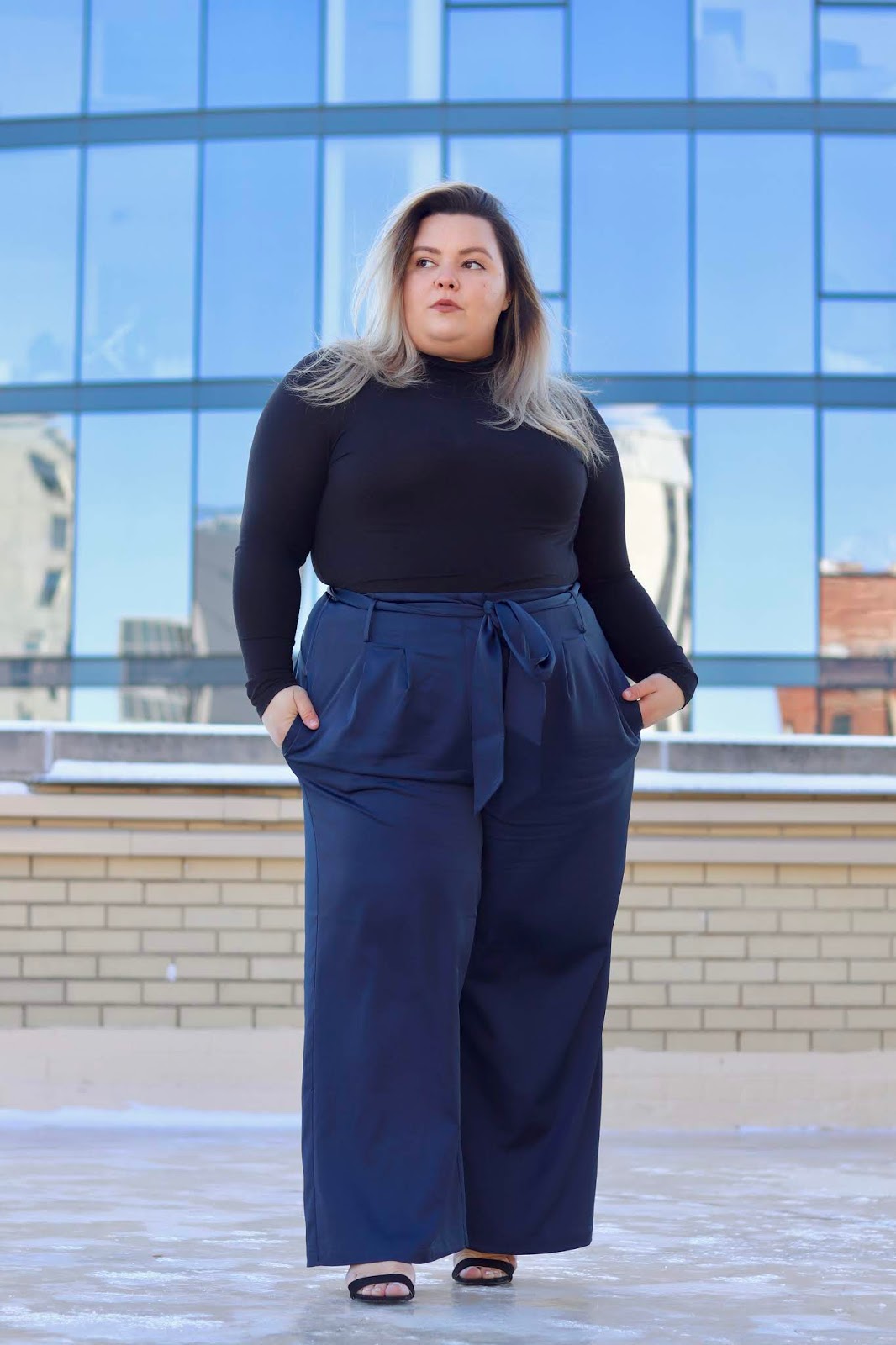 Petite Plus Size Wide Leg Pants Natalie in the City