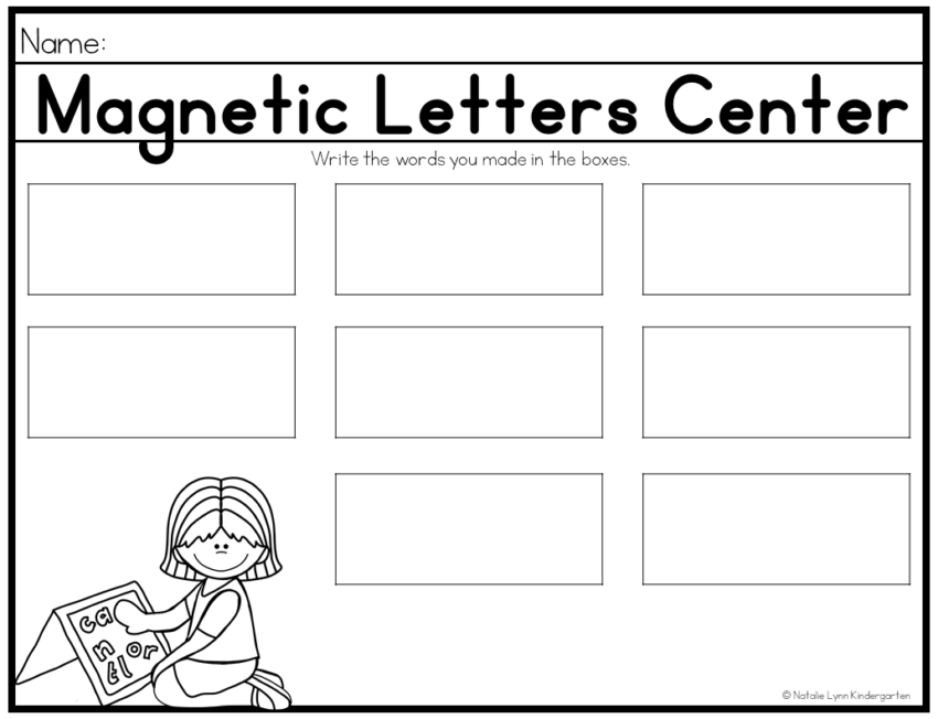 How To Use Your Letters Center in Kindergarten Natalie Lynn Kindergarten