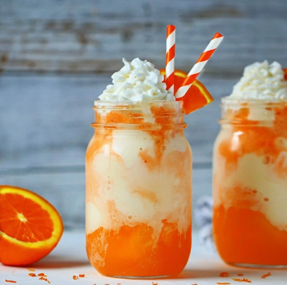 Boozy Orange Creamsicle Float keto float, orange cream float