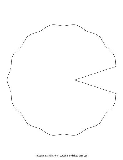 Free Printable Lily Pad Templates (for crafts & frog life cycle study