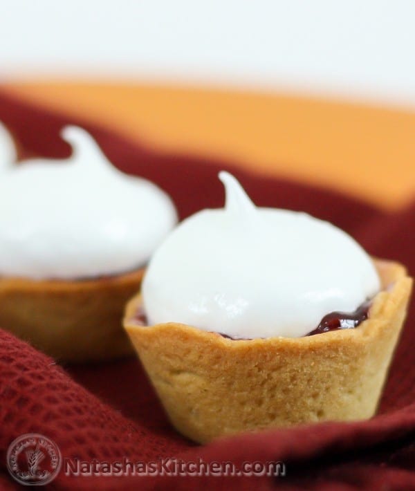 Meringue and Raspberry Baskets "Korzinki" Корзинки