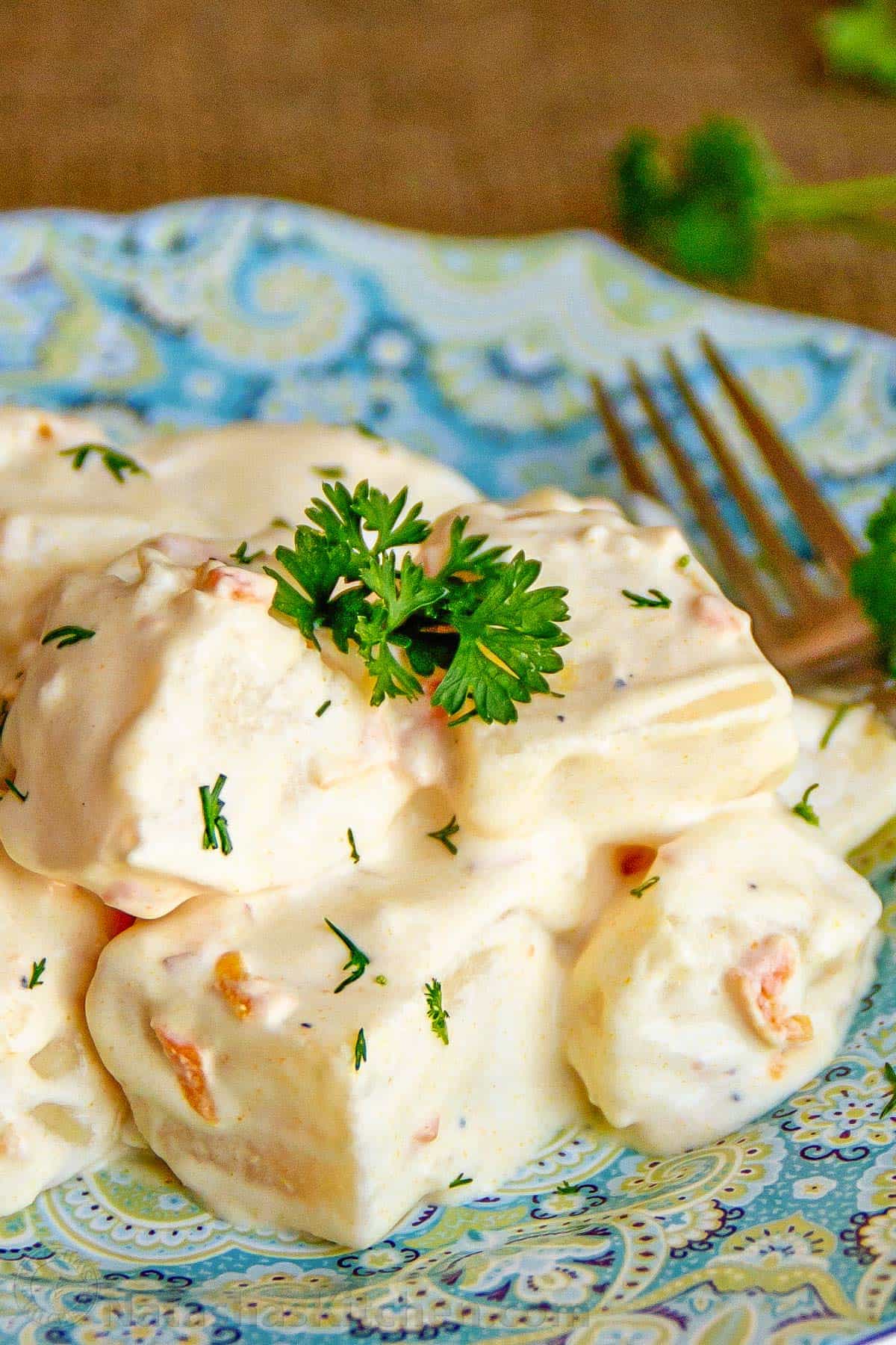 Potatoes In Alfredo Sauce