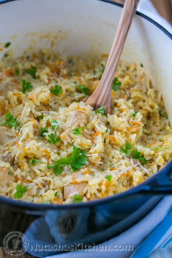 Creamy Chicken and Rice Recipe, Onepot meal, Rice Casserole Recipe Creamy chicken and rice