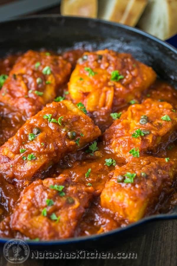 Cod in Tomato Sauce, Fish in Tomato Sauce Recipe
