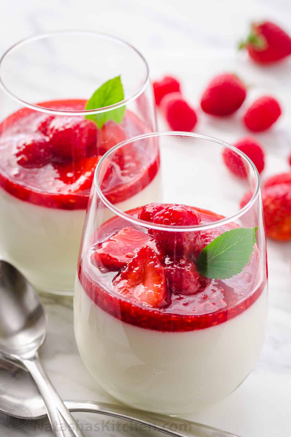Panna Cotta with Berry Sauce (VIDEO)