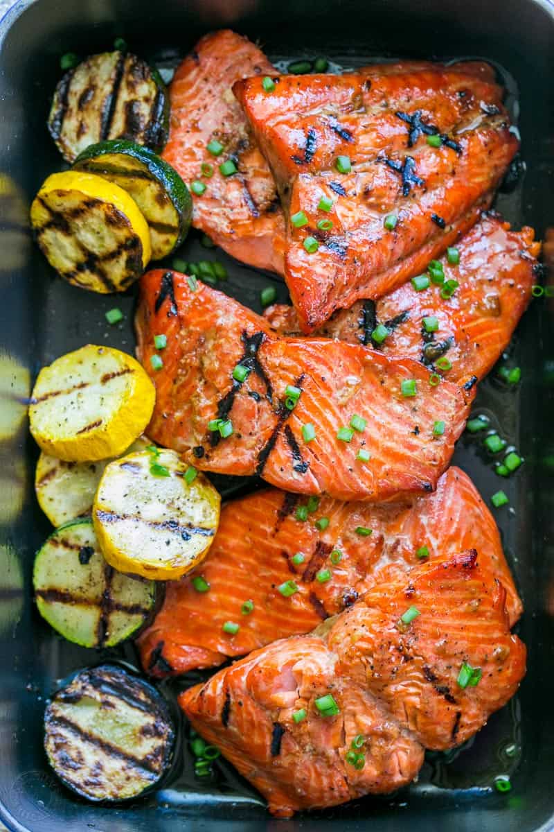 Grilled Maple Salmon Recipe (VIDEO)