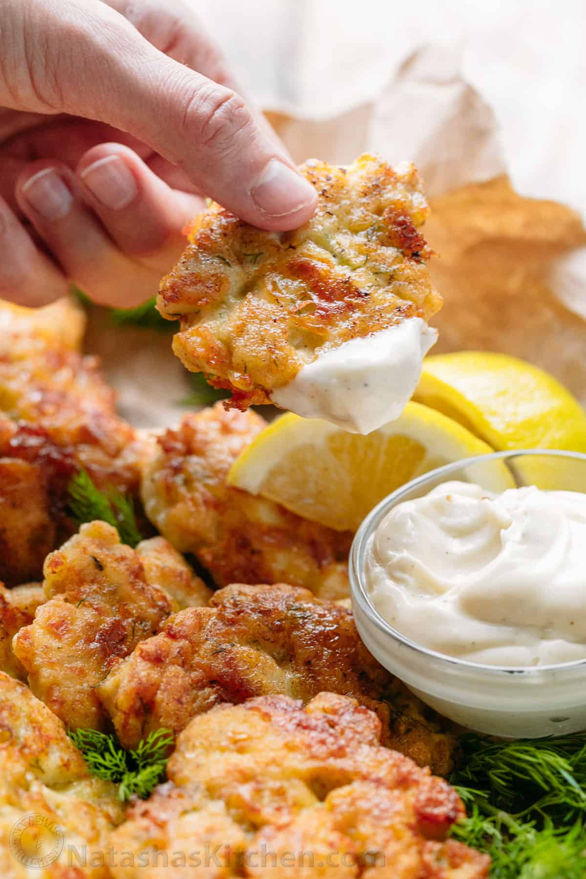 Cheesy Chicken Fritters Recipe