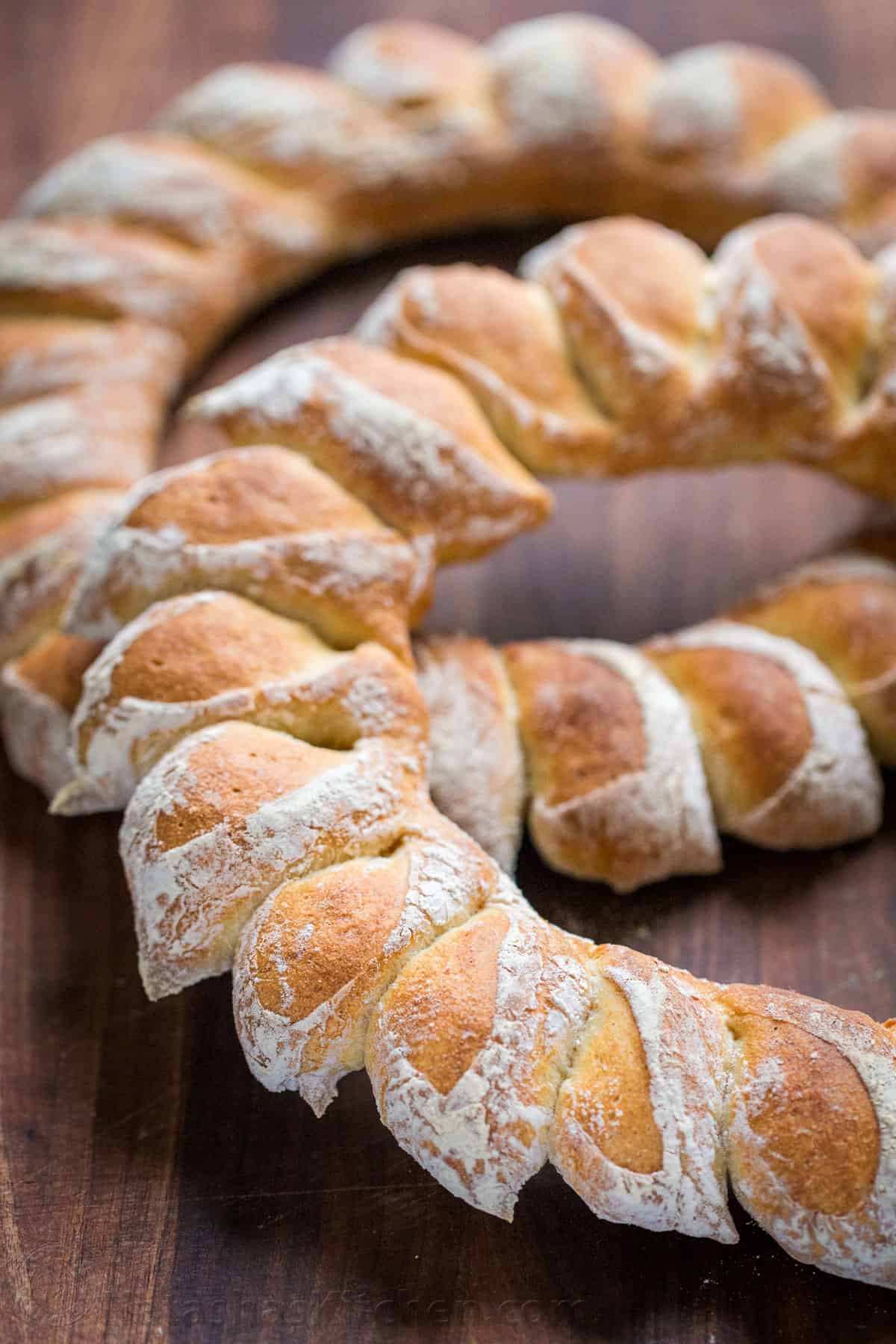 Wreath Bread Recipe (VIDEO)