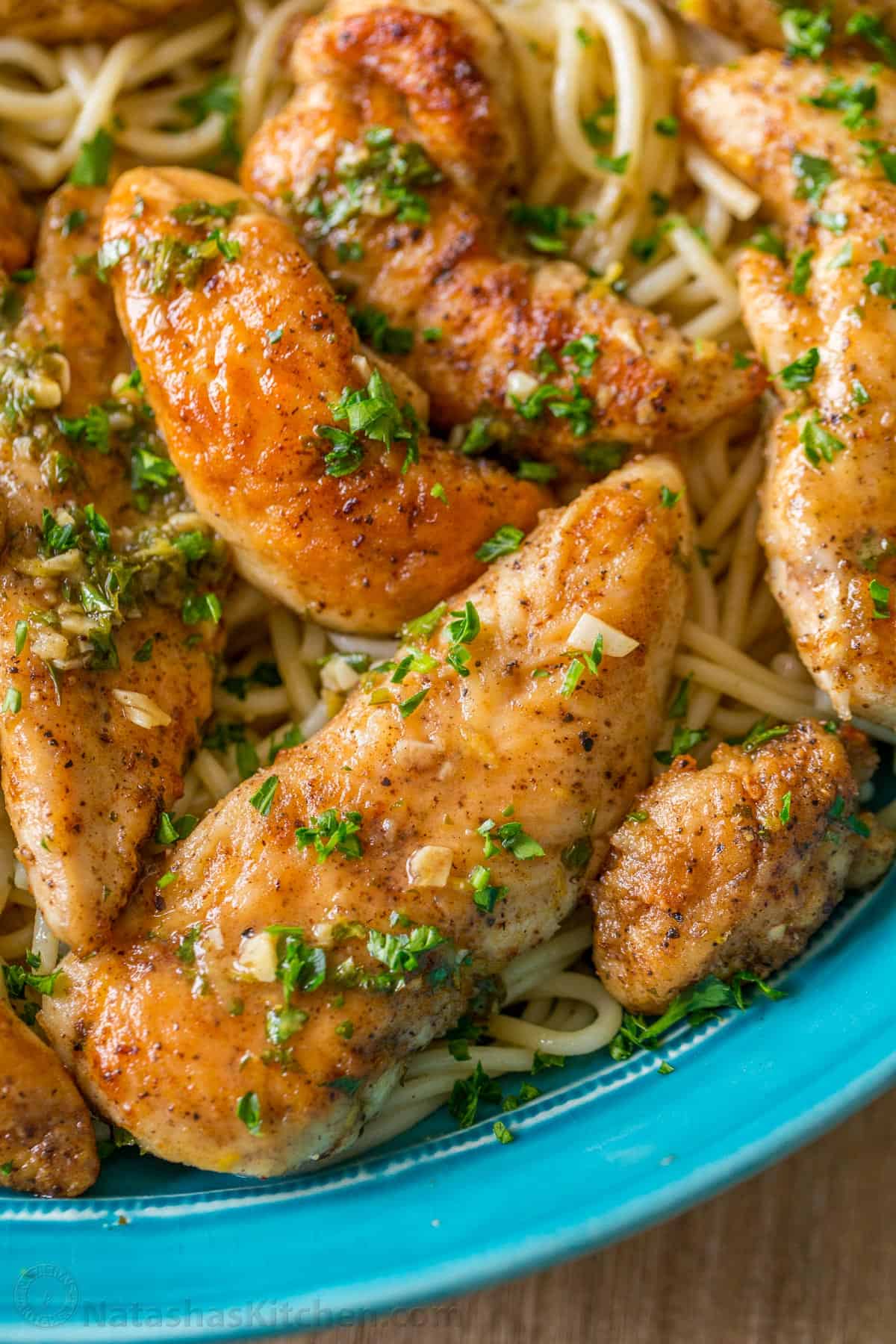 Chicken Scampi Pasta Recipe (VIDEO)