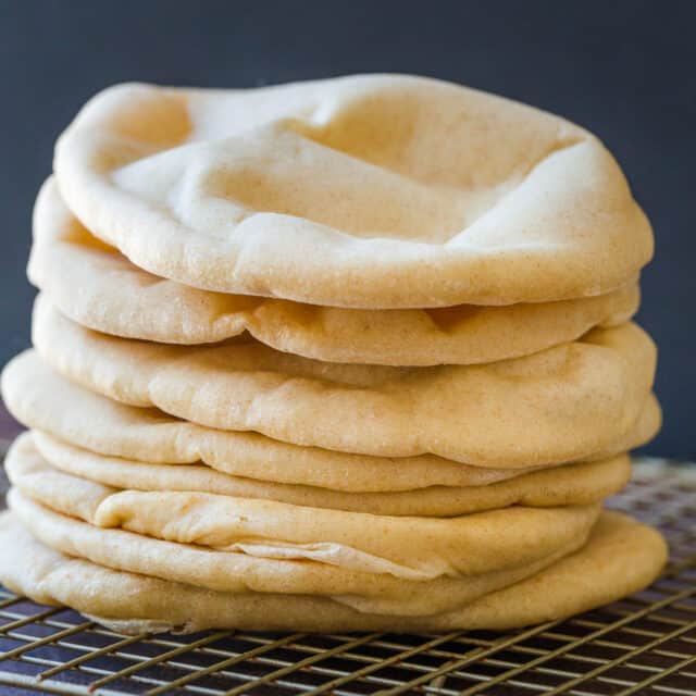 Pita Bread Recipe (Oven or Stovetop)