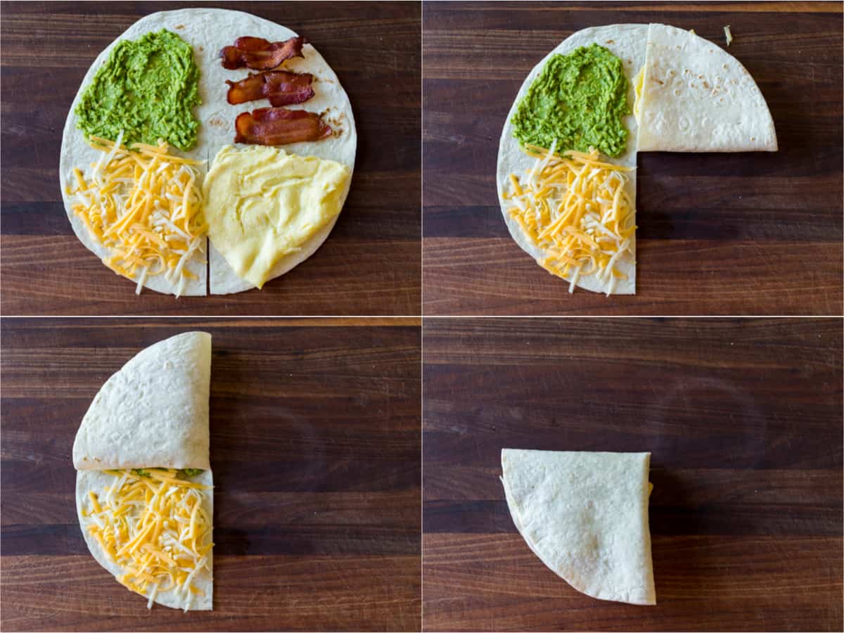 Tortilla Breakfast Wrap (TikTok Tortilla Fold)