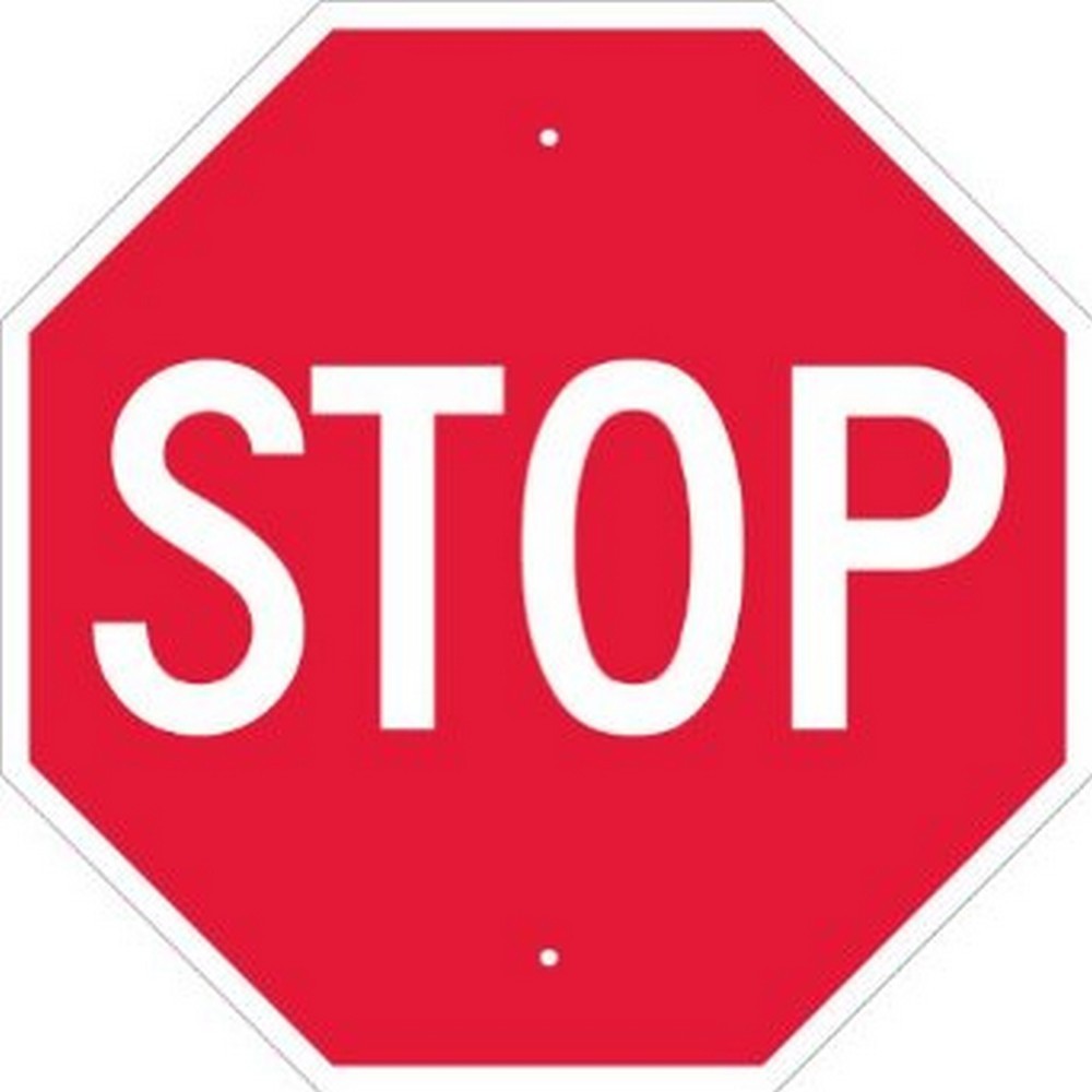 36"x36" Roll-Up Marathon Reflective Sign | Stop Sign | Traffic Safety