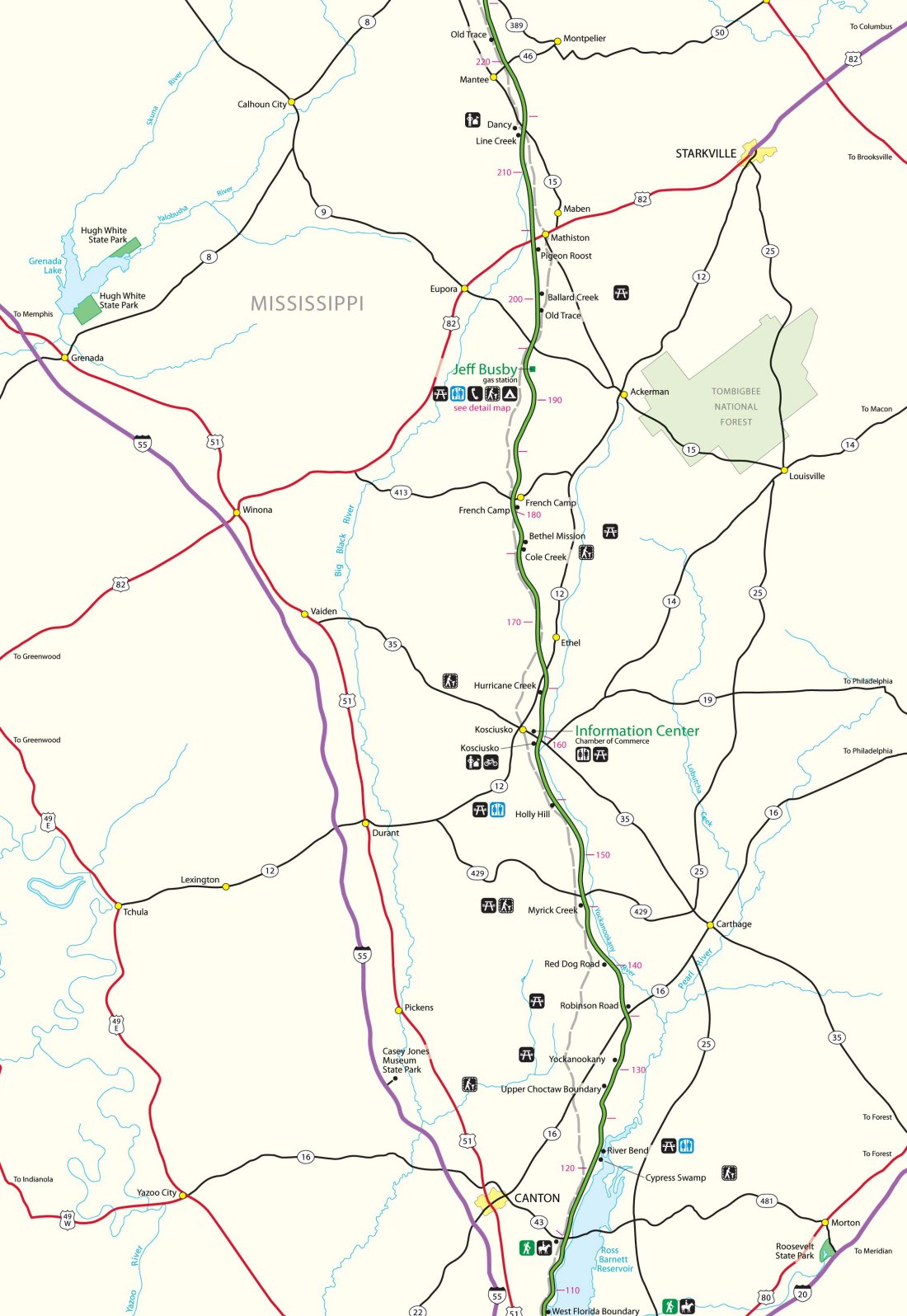 Natchez Trace Central Mississippi