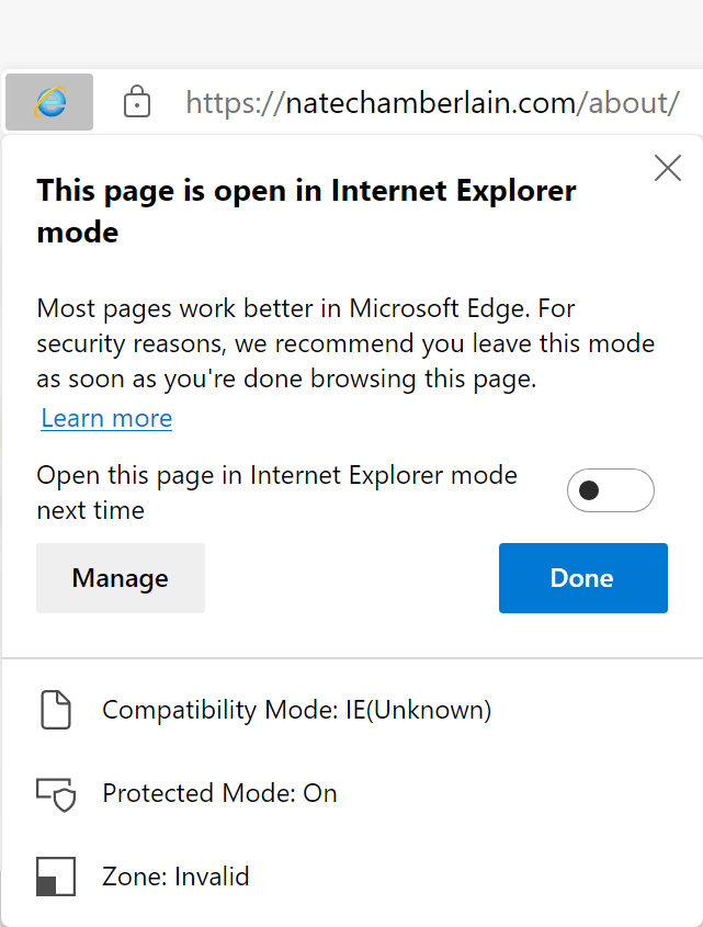 How to open a webpage in Explorer mode using Edge (2022