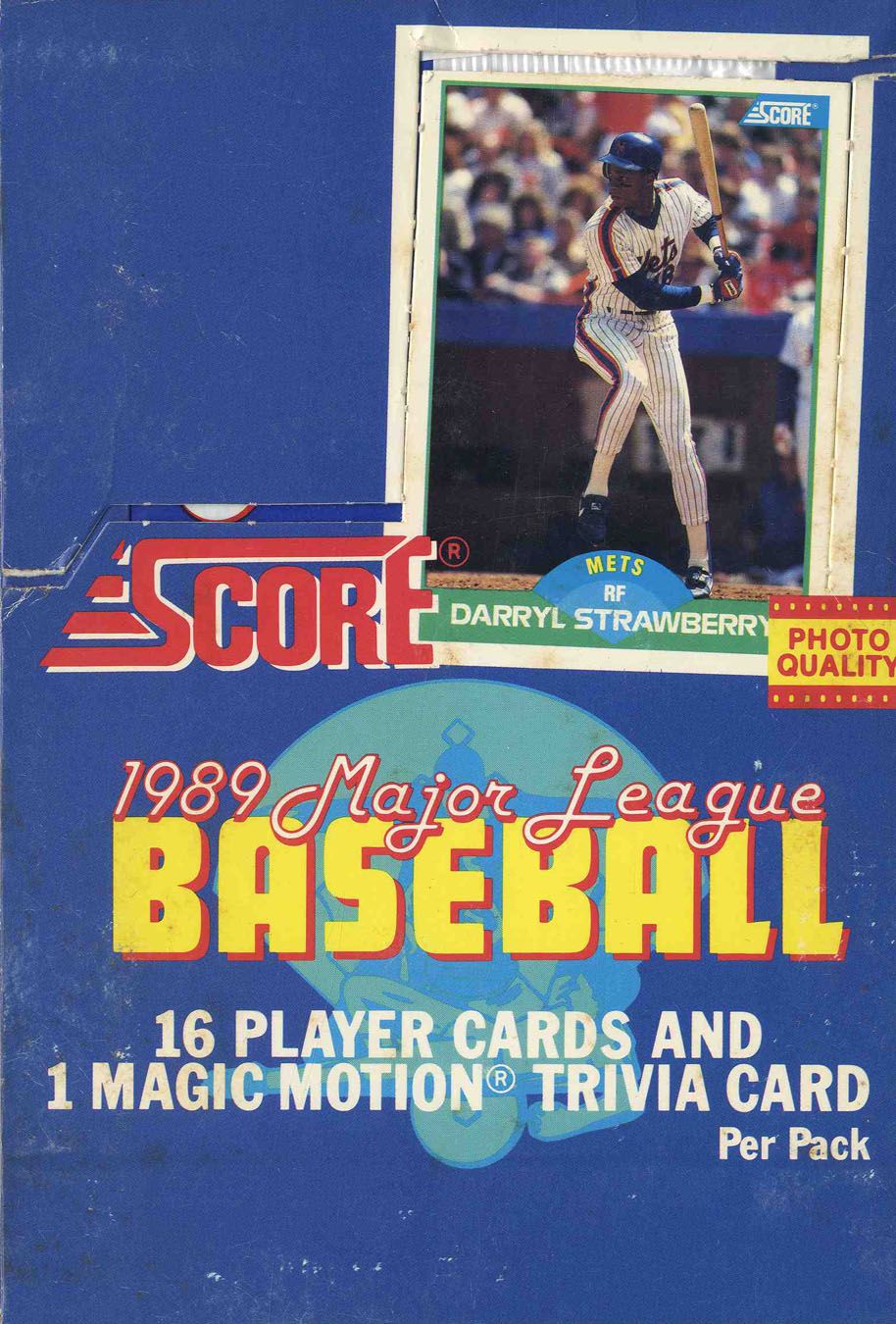 Item Detail 1989 Score Baseball Card Box 36 Card Packs Total 16 Player Cards and 1 Magic