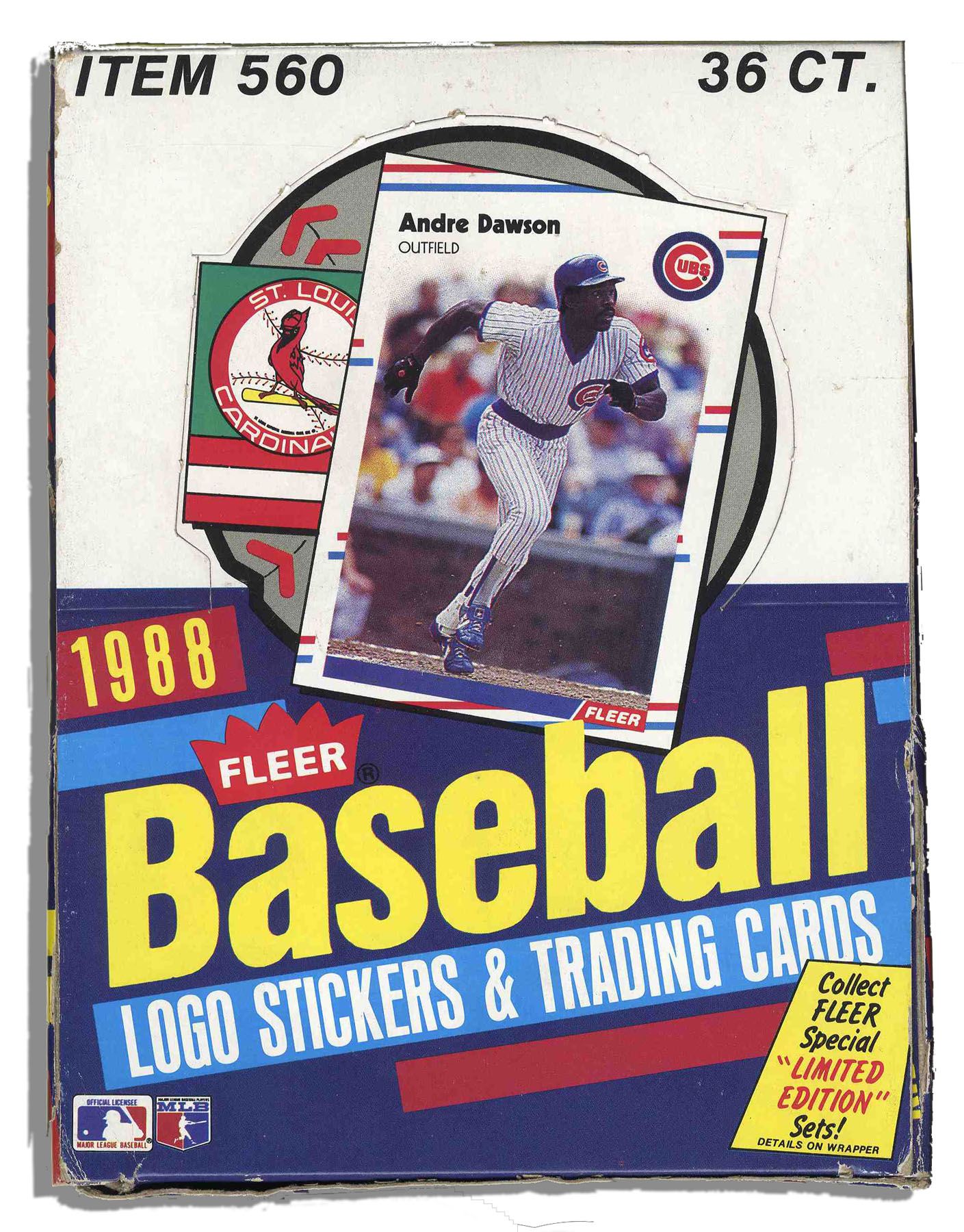 Item Detail 1988 Fleer Baseball Cards Box 36 Packs Per Box, 15