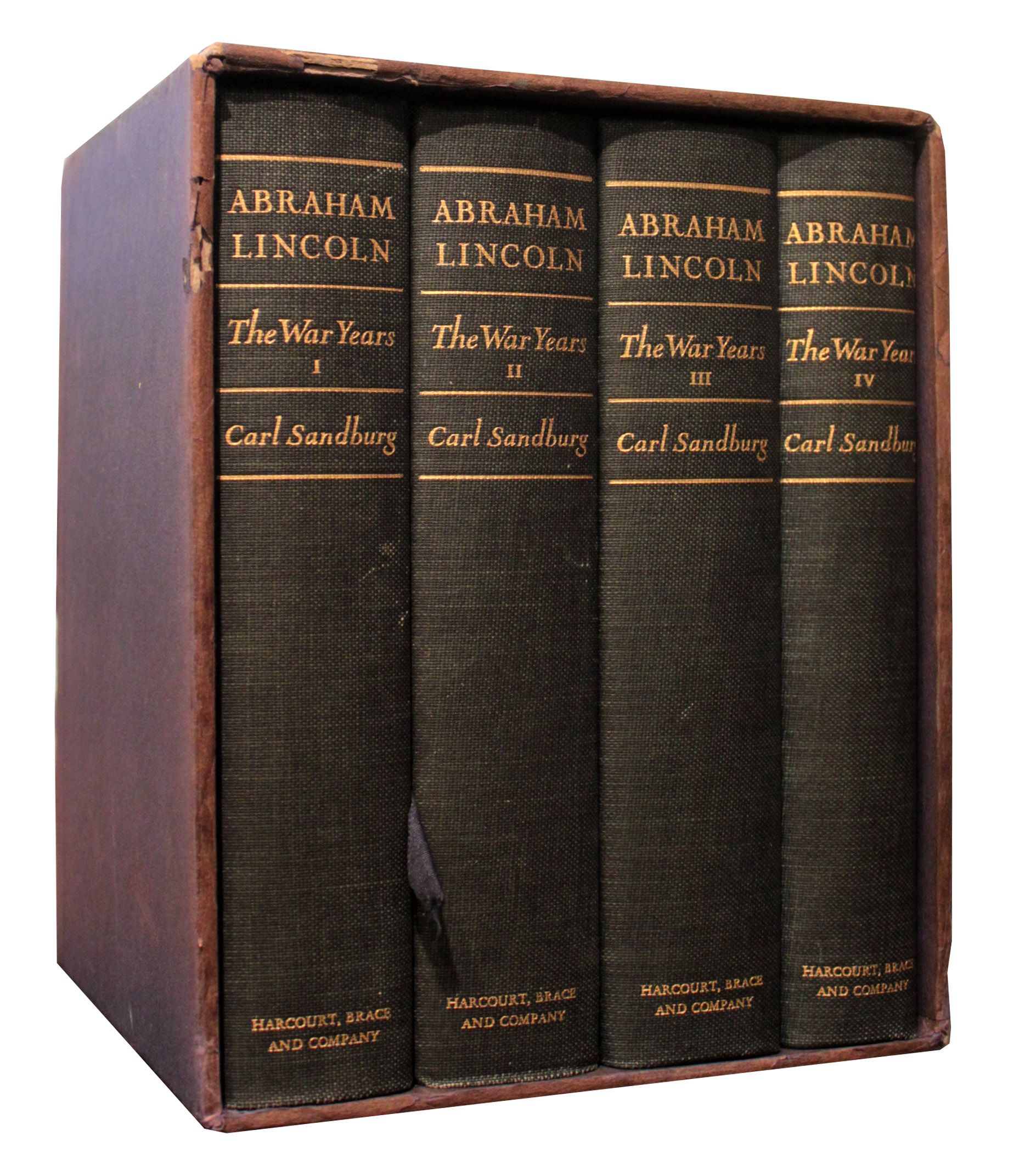 Lot Detail Carl Sandburg Signed 1st Edition of the Monumental Four