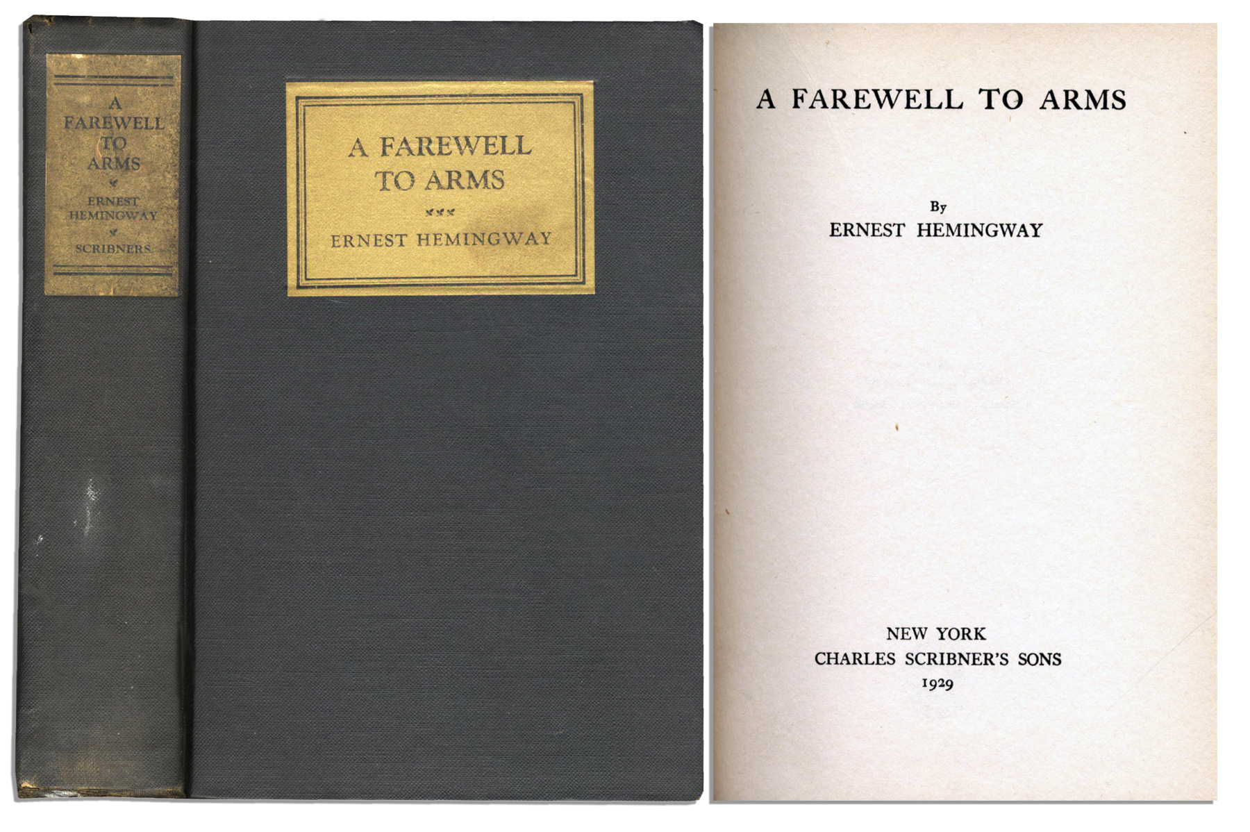 Lot Detail Ernest Hemingway ''A Farewell To Arms'' First Edition