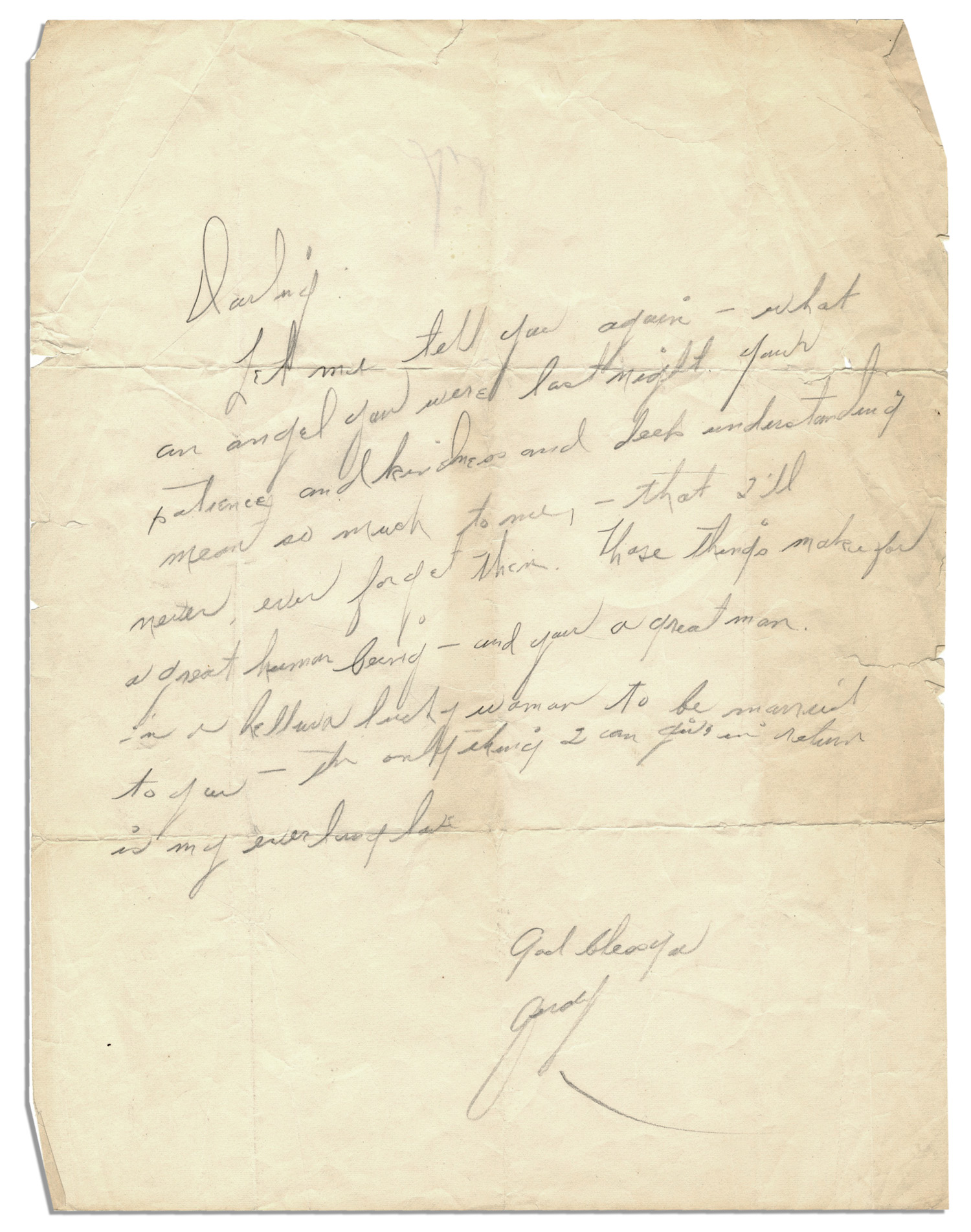 Lot Detail Personal Judy Garland Handwritten Letter to Sid Luft
