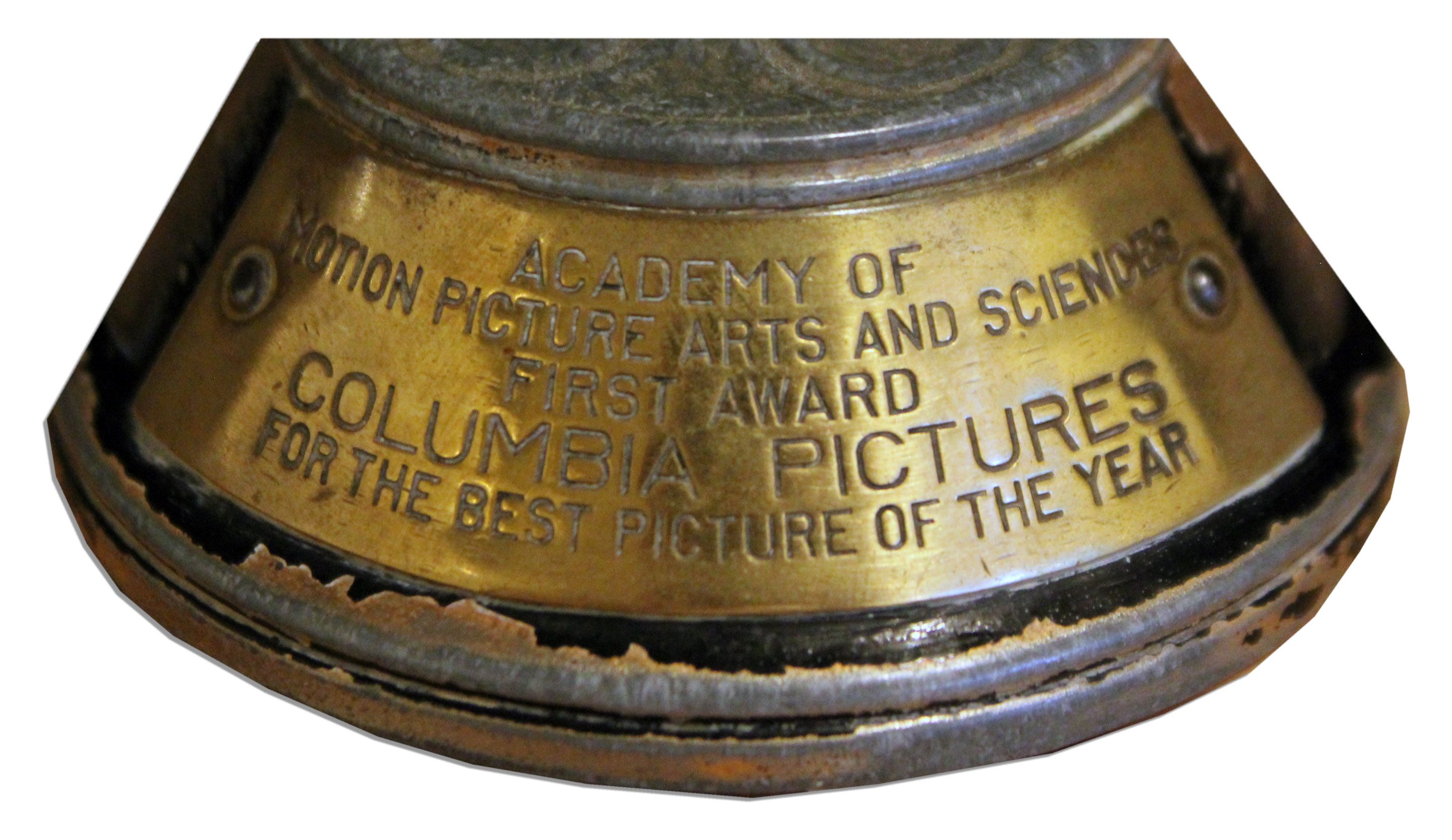 Lot Detail Academy Awards Miniature Oscar From 1935 Produced by