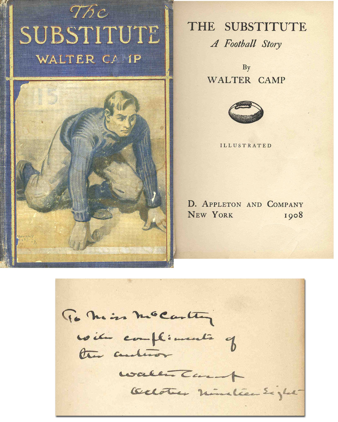 Lot Detail Rare Walter Camp Signed & Inscribed ''The Substitute A