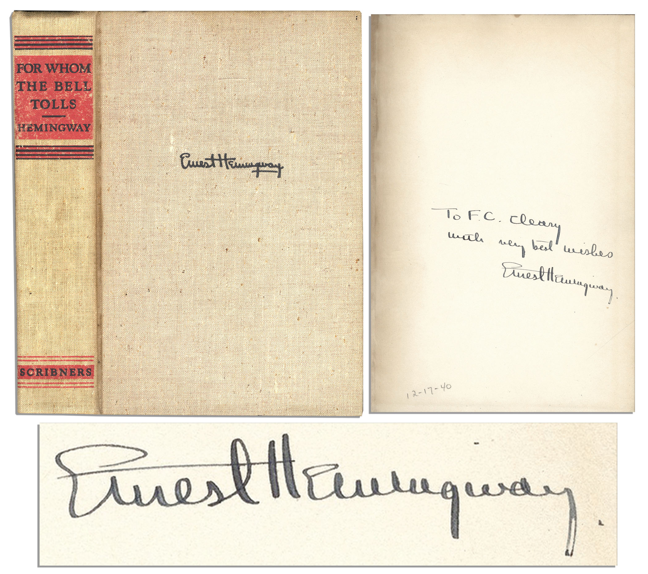 Lot Detail Ernest Hemingway ''For Whom The Bell Tolls'' First Edition