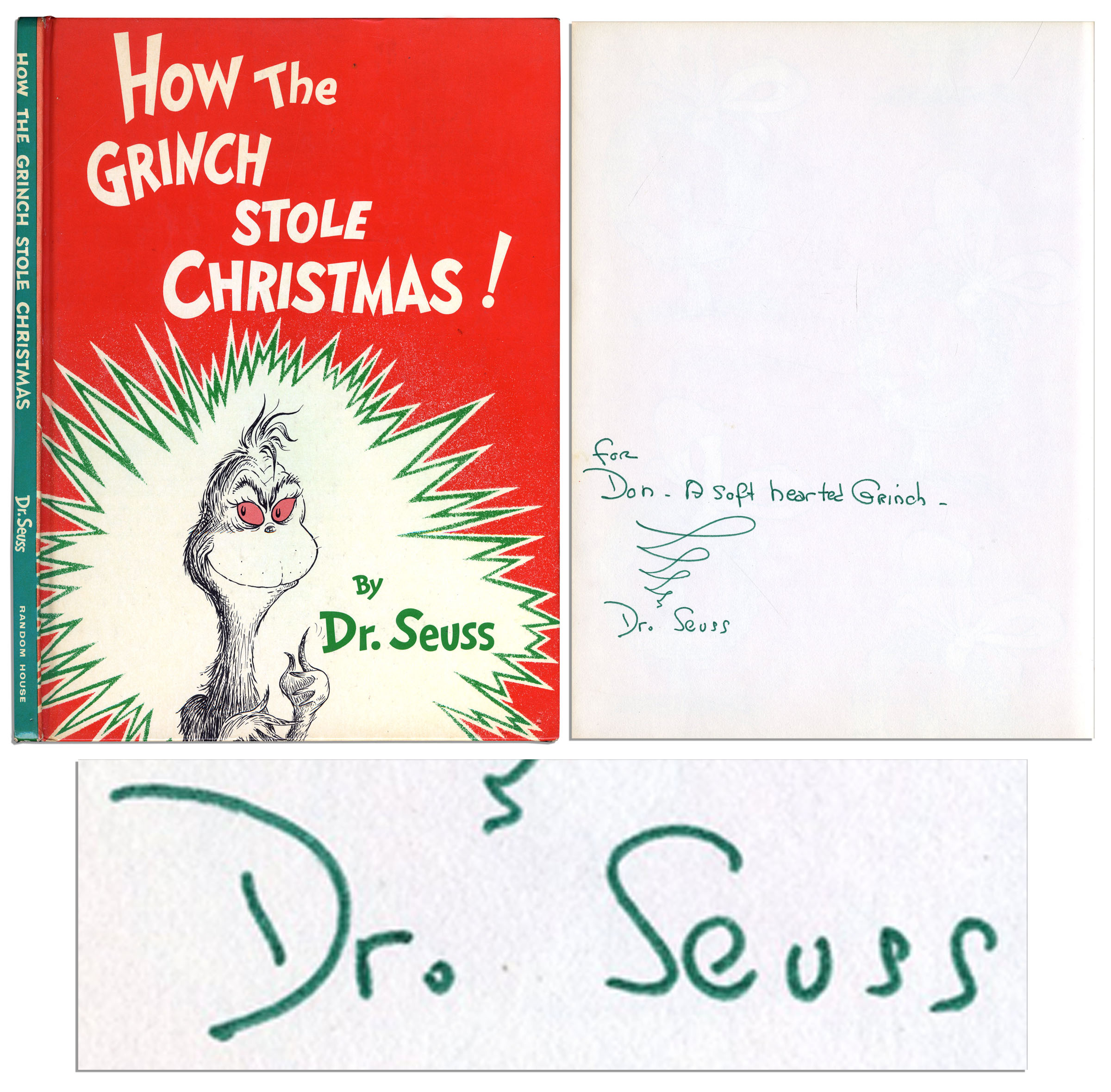 Lot Detail ''How The Grinch Stole Christmas'' Signed by Dr. Seuss