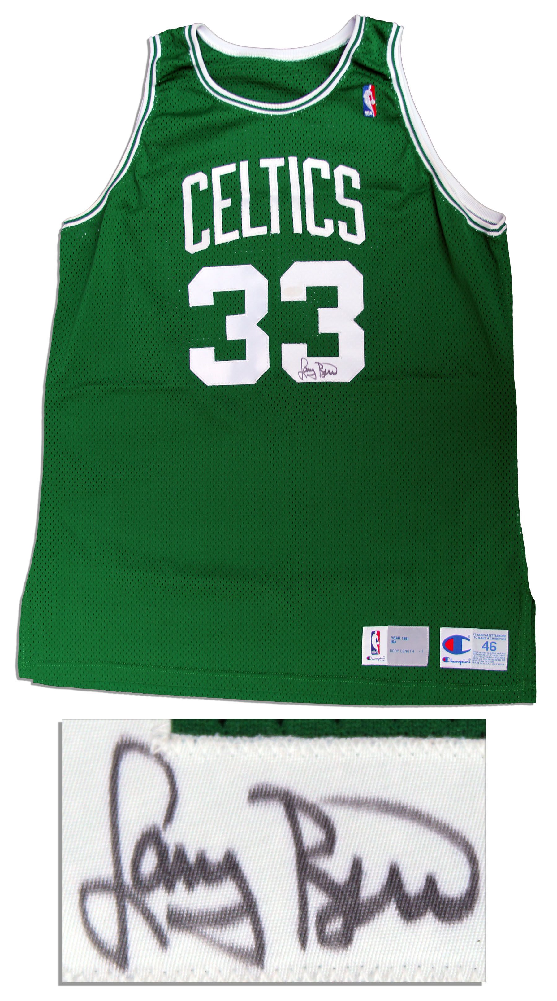 Lot Detail Larry Bird Signed & Game Worn Celtics Jersey From His