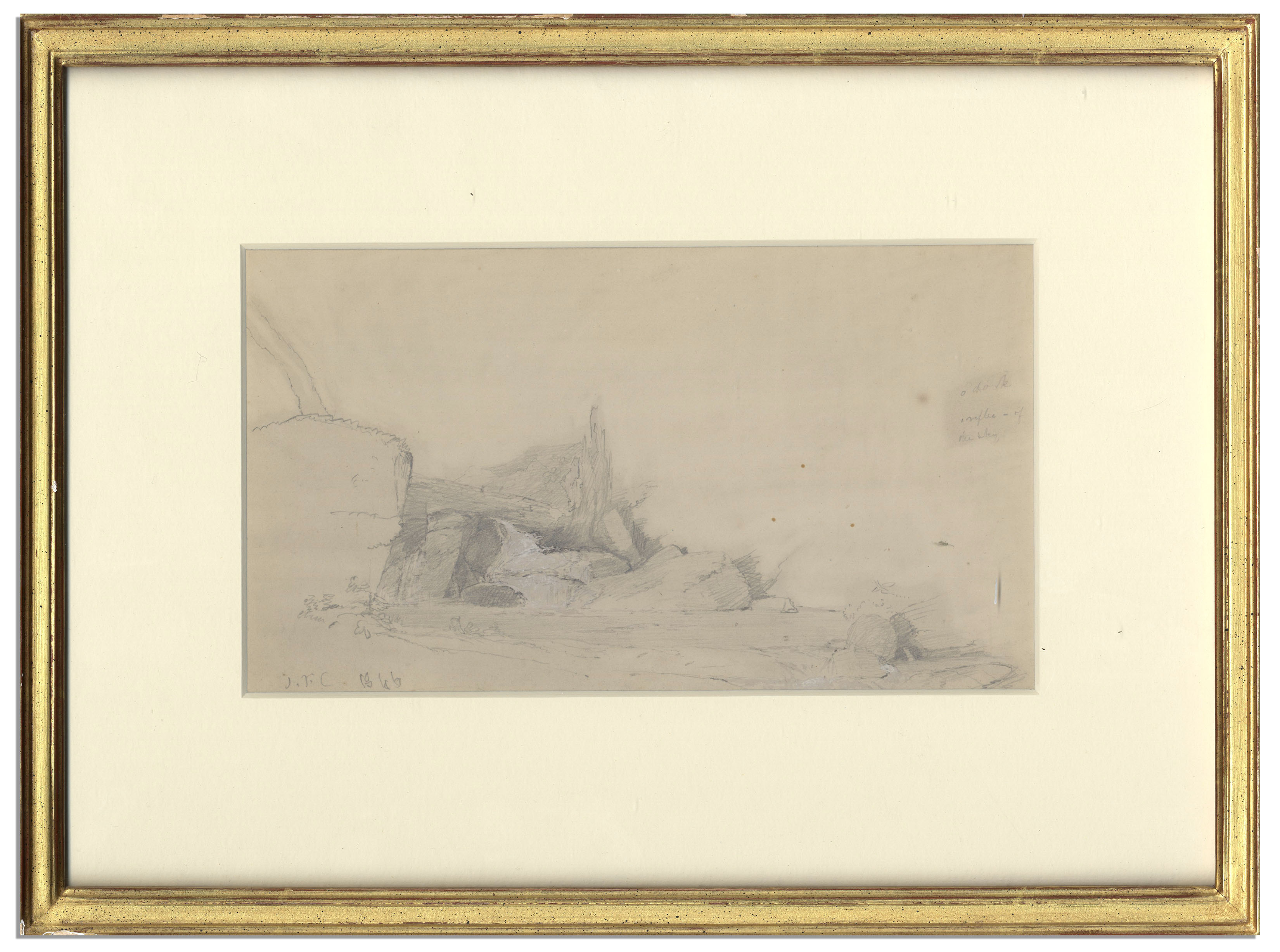 Lot Detail Husdon River School Painter, Jasper Francis Cropsey Pencil