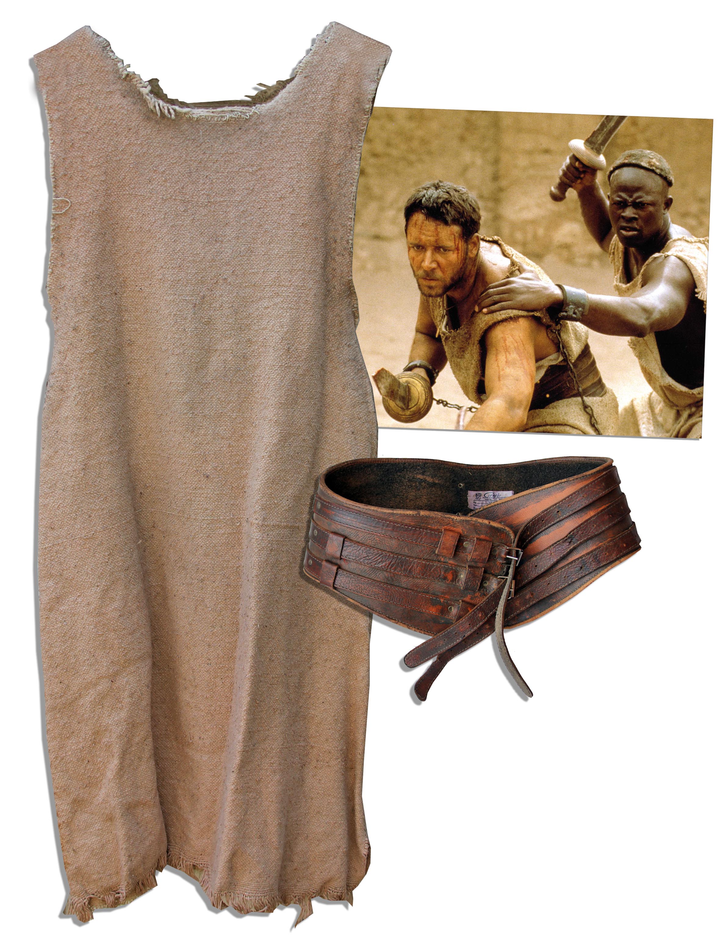 Lot Detail Russell Crowe's Own Gladiator Costume Worn in the Modern