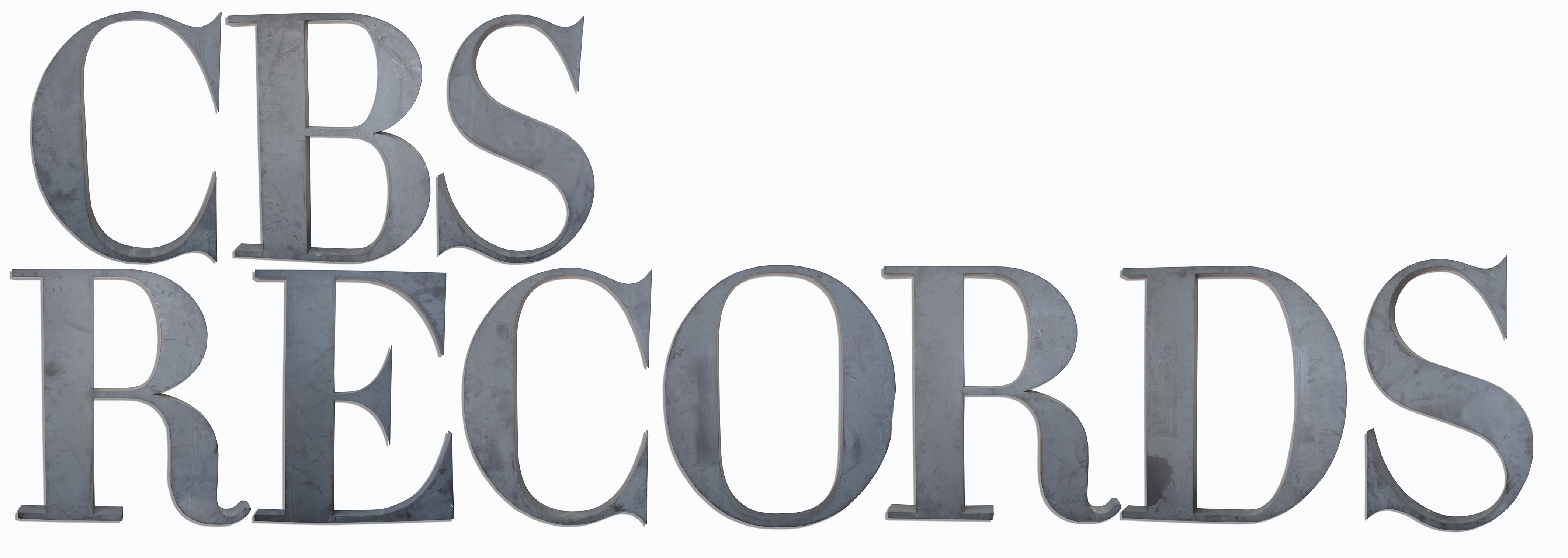 Lot Detail Very Large CBS Records Sign From the New Jersey Production